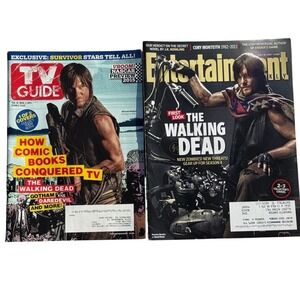 The Walking Dead Norman Reedus Lot: TV Guide 2015 & Entertainment Weekly 2013